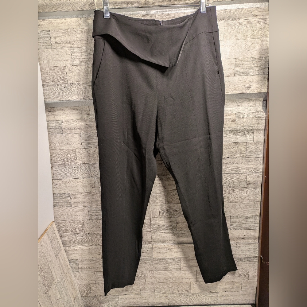 Michelle Mason Elegant Black Women's Trousers Size 8